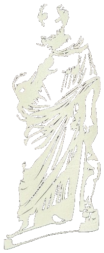 Classical philosopher statue